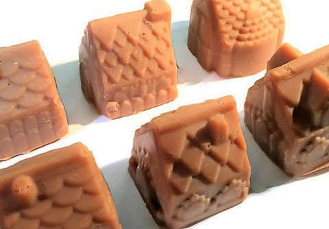 Gingerbread House Handmade Cold Process Soap Bar, mini or large size - Seasonal Fall or Winter Holiday