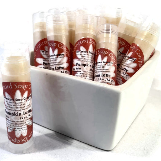 Pumpkin Latte Handmade Lip Balm Stick - seasonal