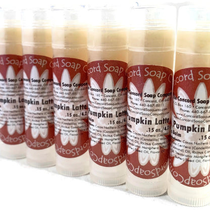 Pumpkin Latte Handmade Lip Balm Stick - seasonal