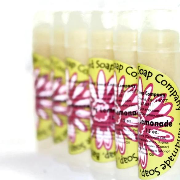 Raspberry Lemonade Handmade Lip Balm Stick