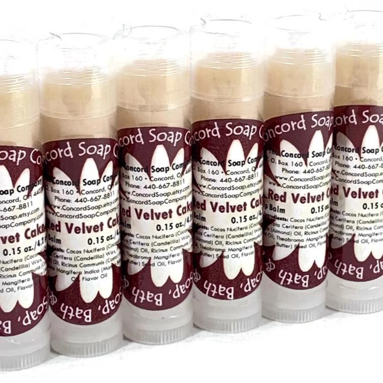 Red Velvet Cake Handmade Lip Balm Stick