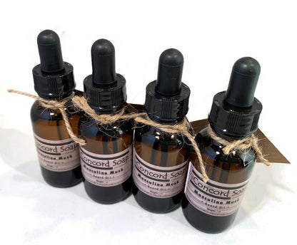 Masculine Musk Handmade Beard Oil - 1 oz, dropper, amber glass bottle